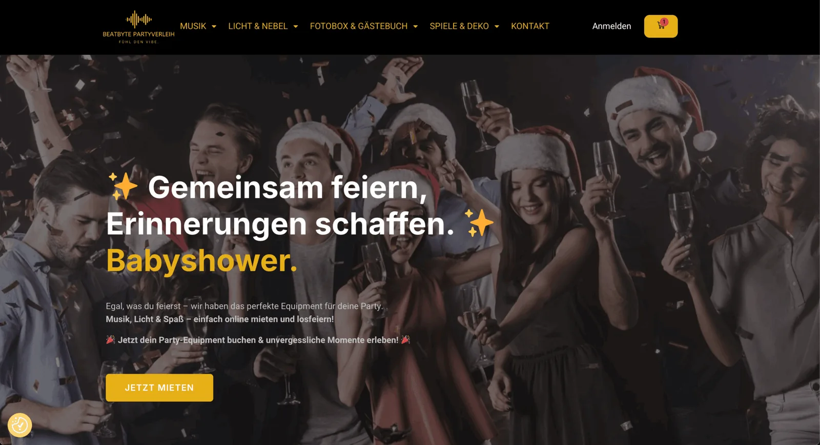Beatbyte Partyverleih – Buchungssystem