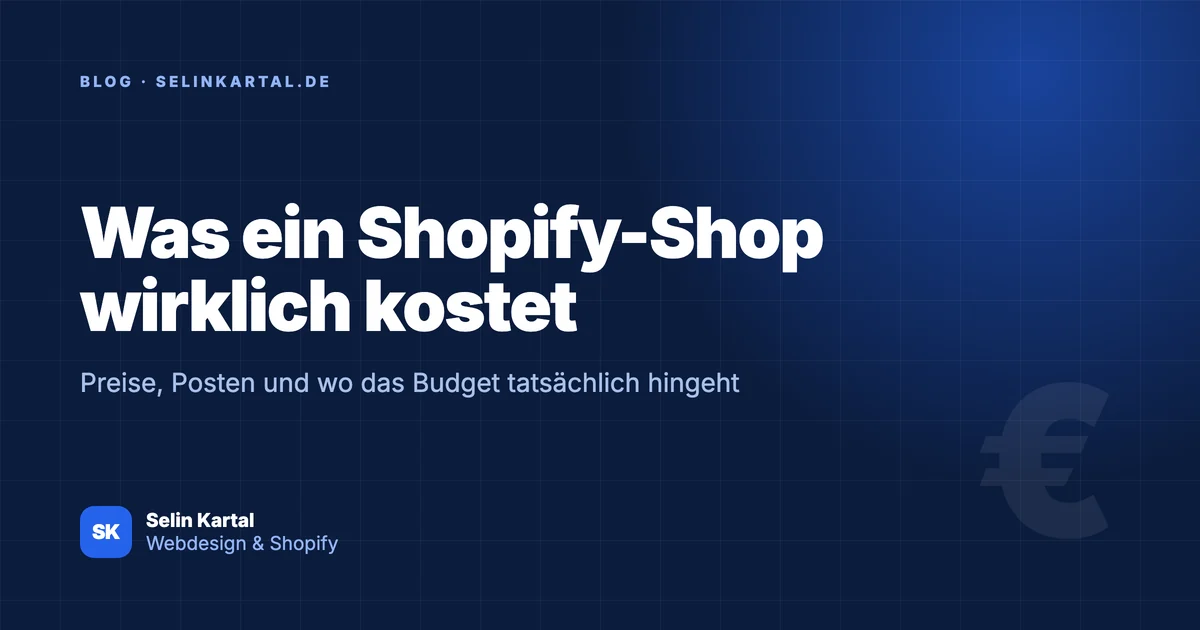 Was ein Shopify-Shop wirklich kostet