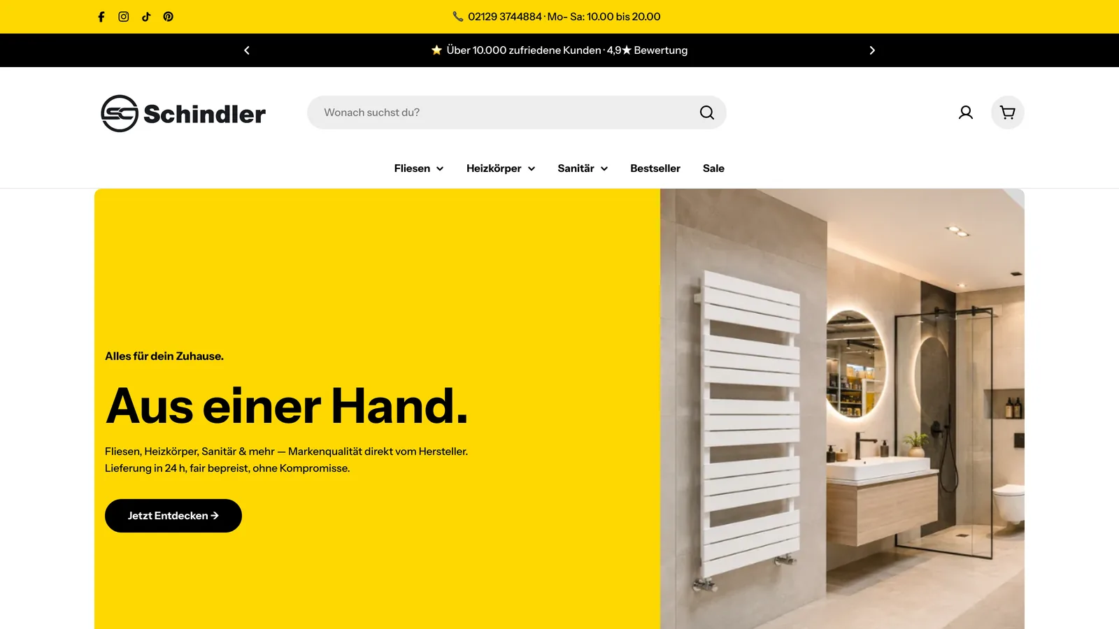 Schindler GmbH – Shopify Shop