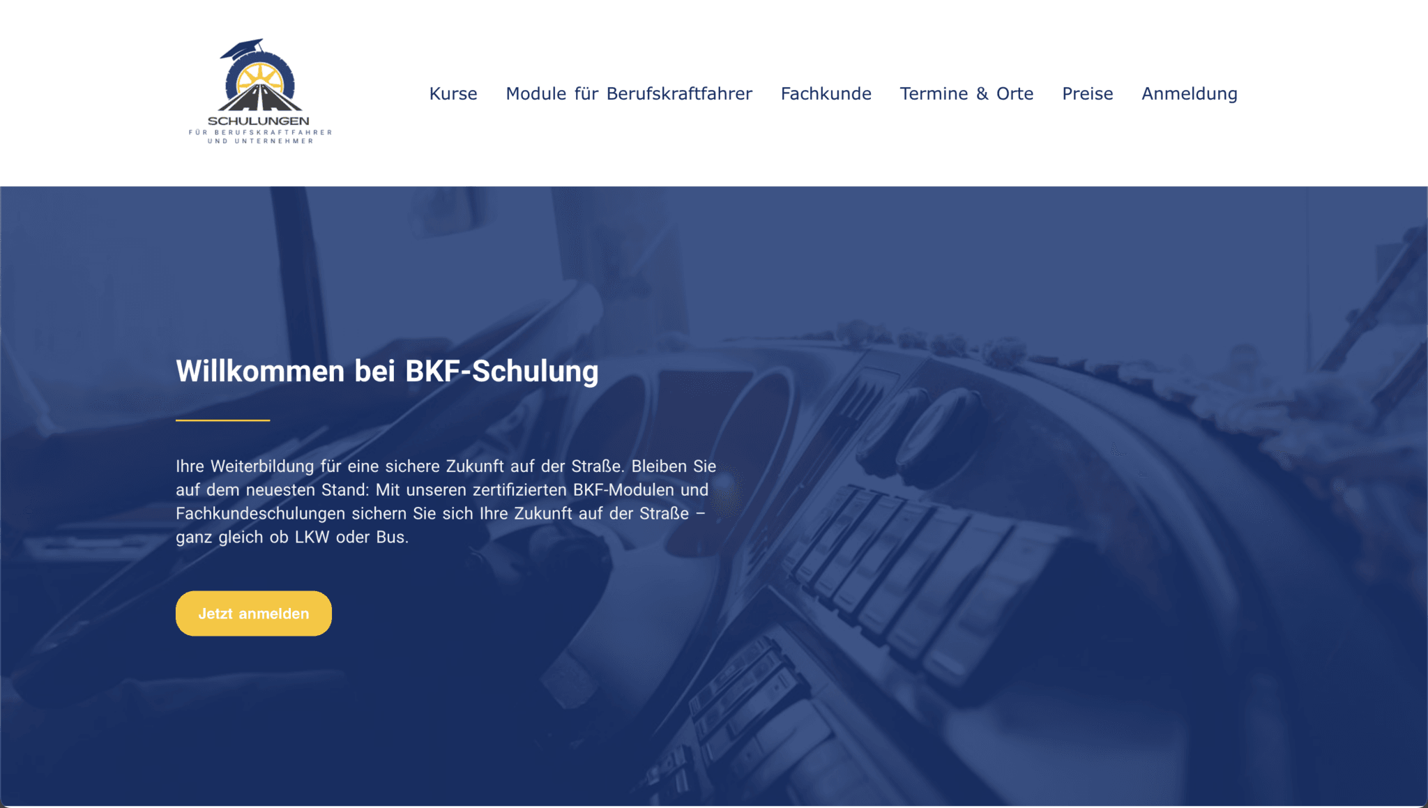 BKF-Schulung – Komplett-Relaunch - Website-Relaunch mit neuem Design